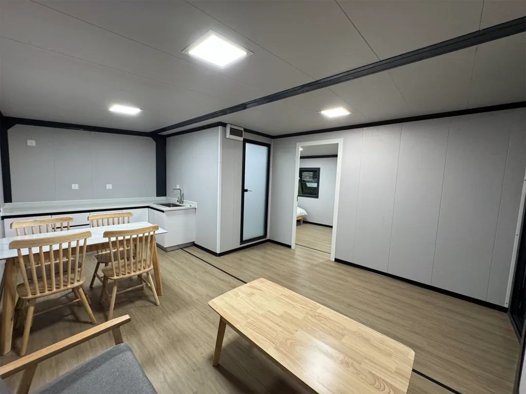 20ft Dual-Wing Expandable Container Home Specs 5 interior space of an eco-friendly expandable container home