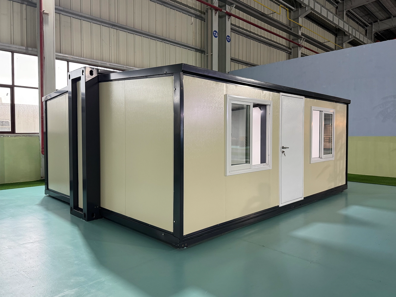 Construction details of 700 Small Dual Wing Expandable Container House