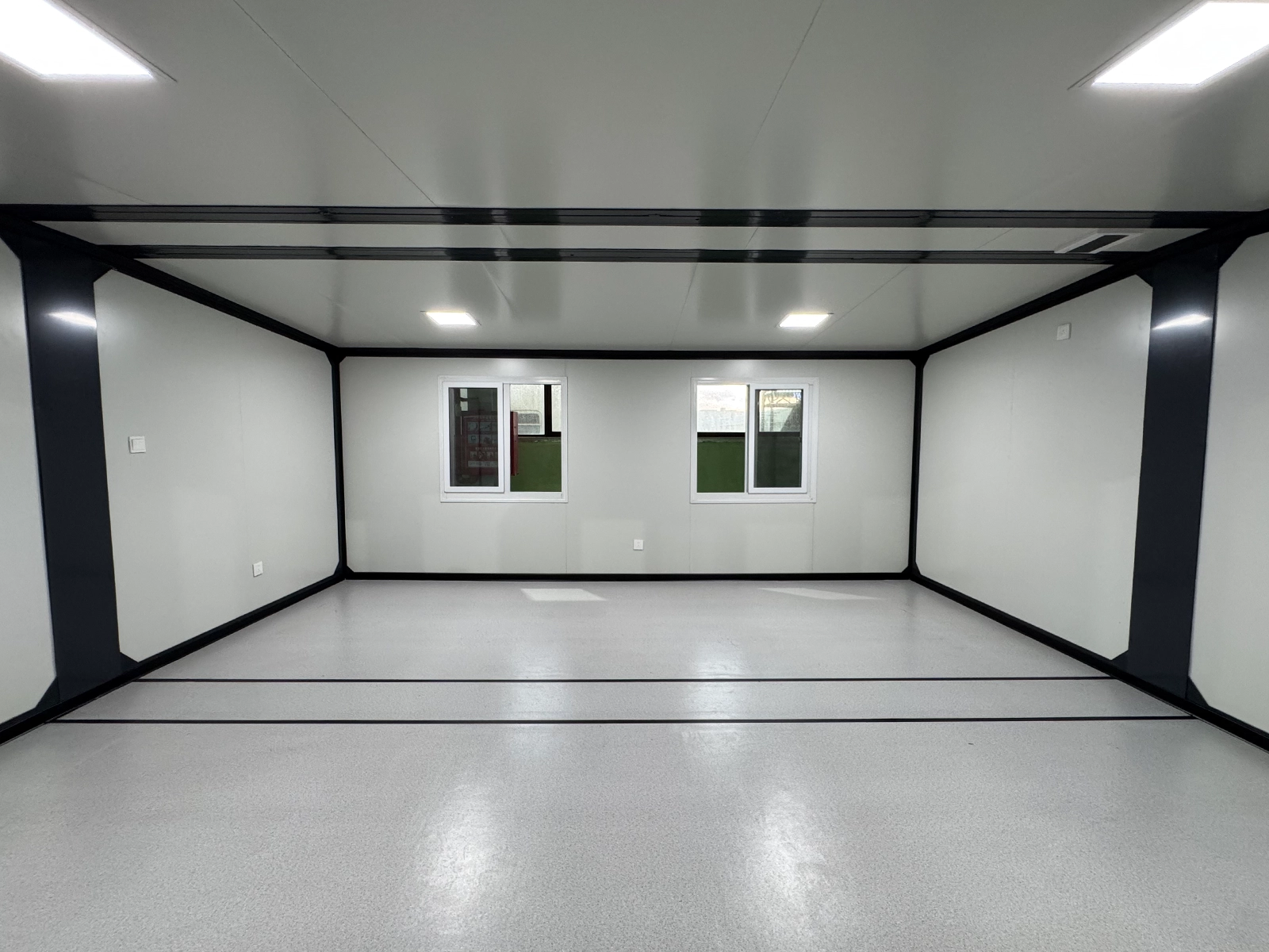 Folded 700 Small Dual Wing Expandable Container House for transport