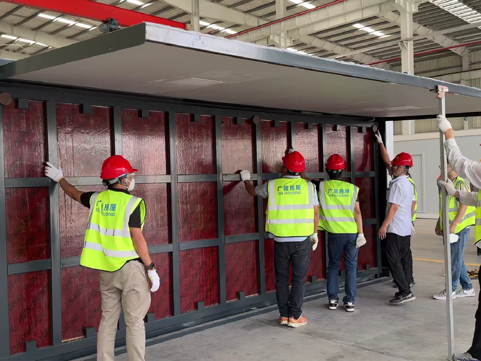 Expanded configuration of expandable container house