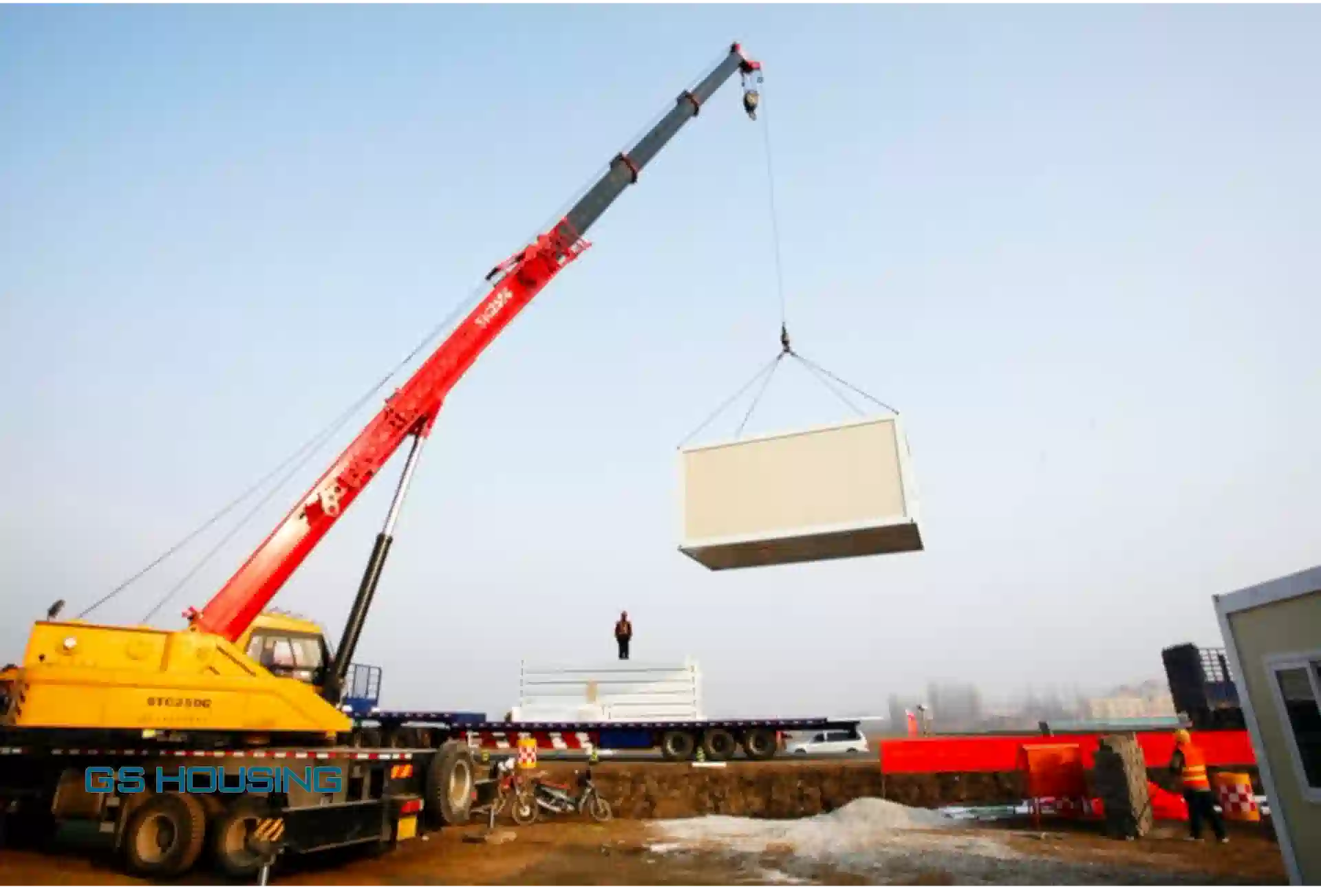 Rapid deployment of expandable container homes by GS Housing