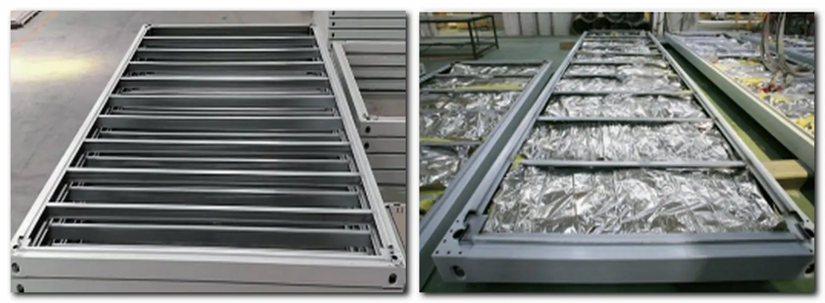 expandable-container-house-galvanized-main-frame-gs-housing galvanized Q235B steel frame and 50mm rock wool insulation of a prefab expandable home