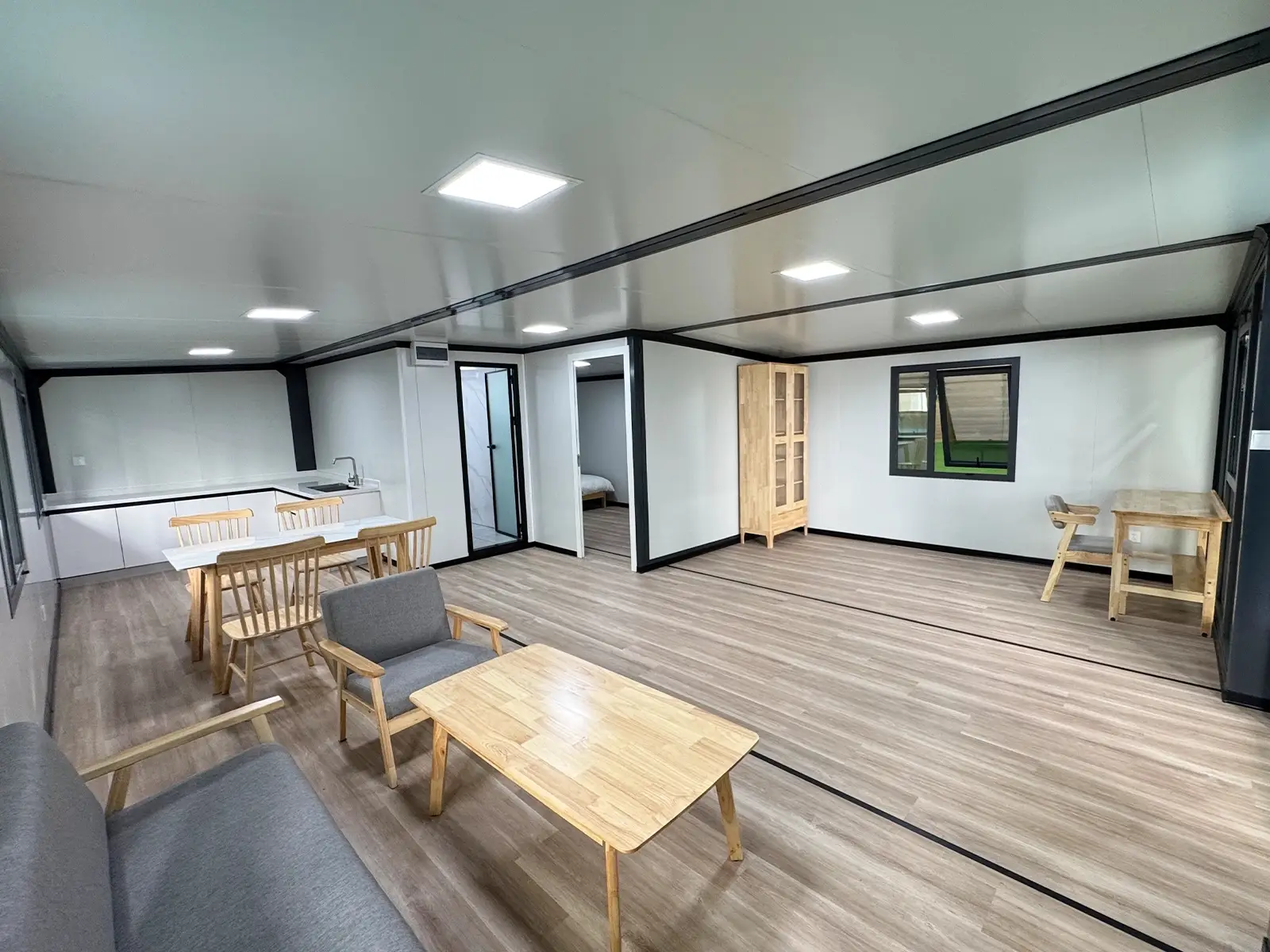 Interior of 20ft expandable container crew housing