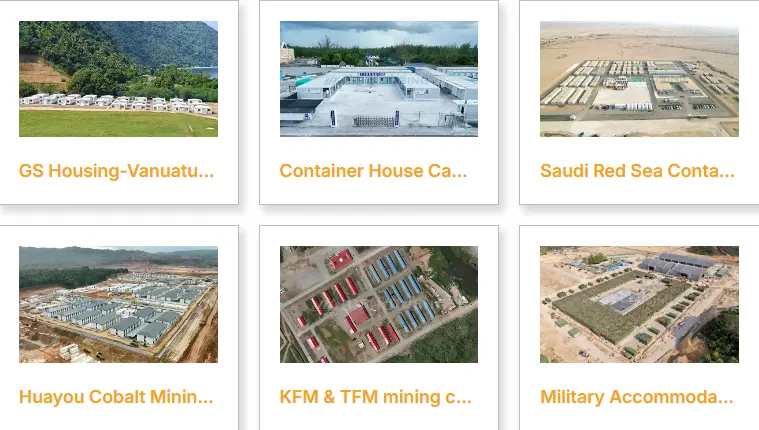 GS Housing modular expandable container homes used for offices and accommodation projects worldwide