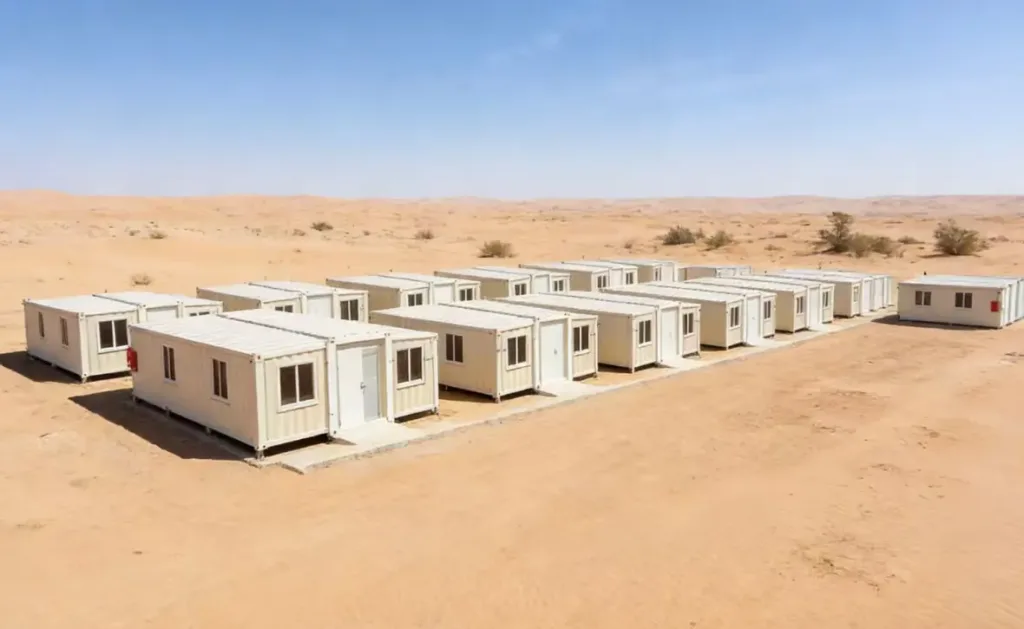 Seaside Expandable Container House: Complete Guide for Coastal Investors & Homeowners 18 Desert container home & expandable container house in extreme desert climate