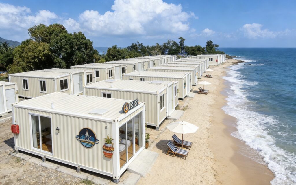 Seaside Expandable Container House for Oceanfront Resorts & Coastal Living