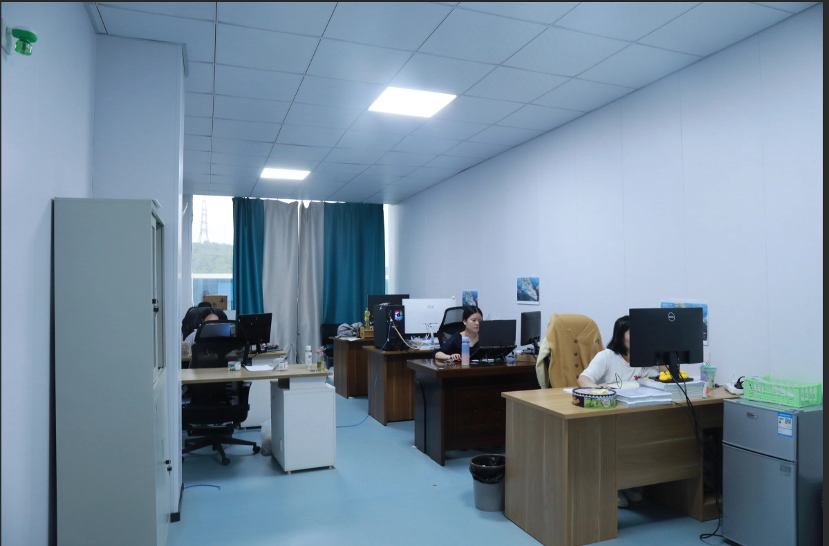 Interior of expandable container house office USA for commercial use