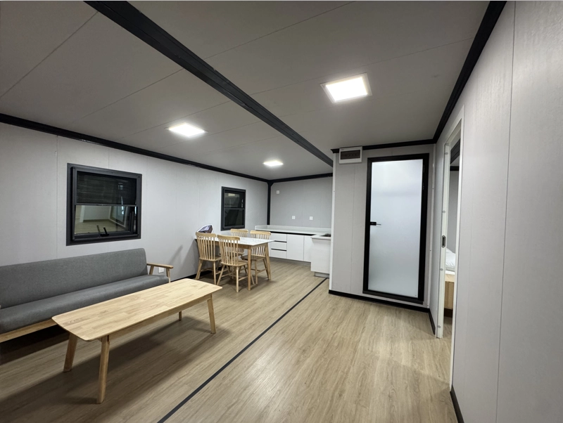 GS Housing 20ft expandable container house 37 sqm expanded space for bedrooms offices clinics 37 sqm expanded space for bedrooms offices clinics