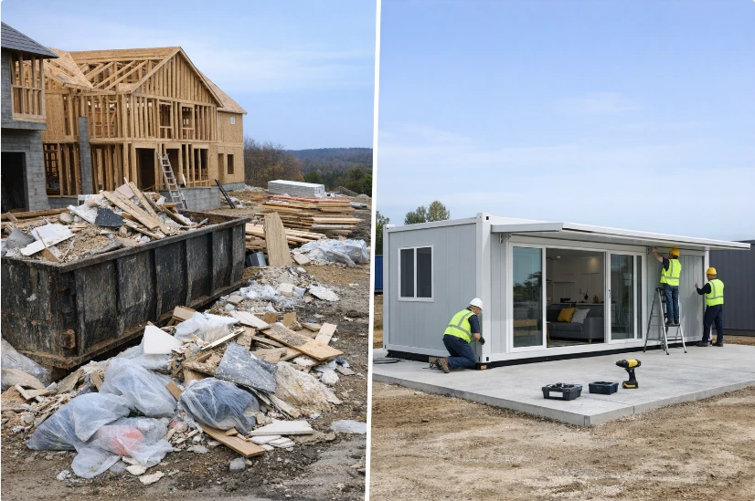 How modular homes reduce construction waste using prefabricated modular housing