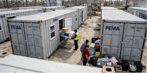Expandable Container Homes for Government Emergency Housing & Disaster Relief 6 Government expandable container homes used in FEMA disaster relief emergency housing project