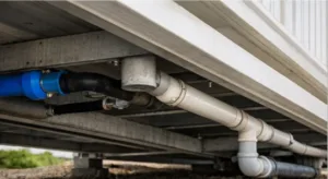 plumbing and drainage layout for expandable container house