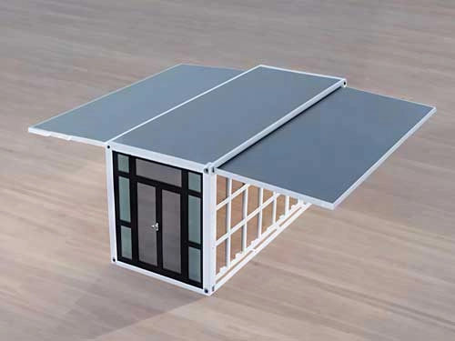 expandable container house double wing unfolding installation step modular prefab house expansion