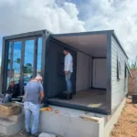 Aruba Expandable Container House Project--GS Housing 5 Expandable container house installation in Aruba with 20ft modular units on-site assembly (3)
